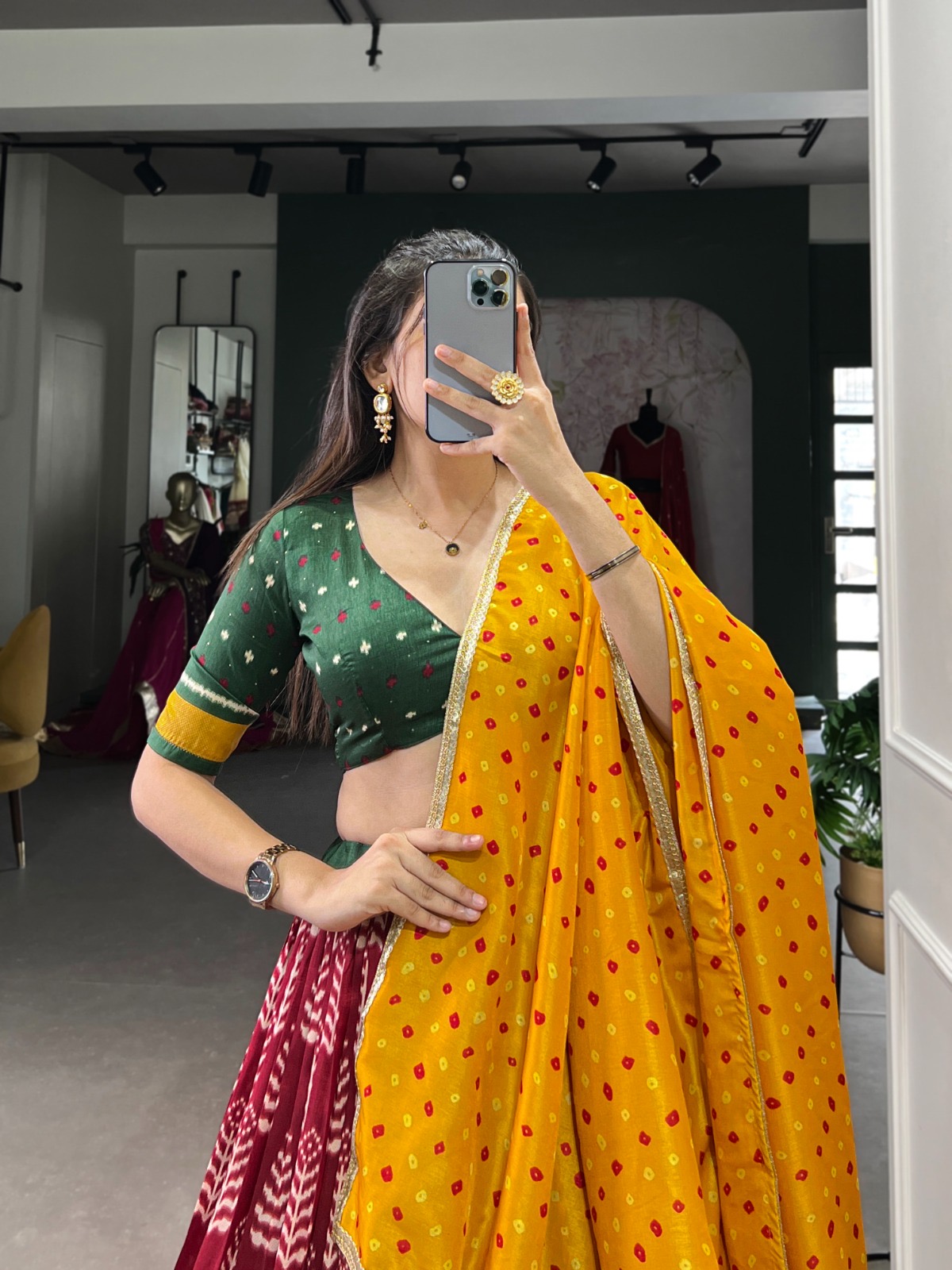 Lehenga Choli Tussar Silk - Image 6