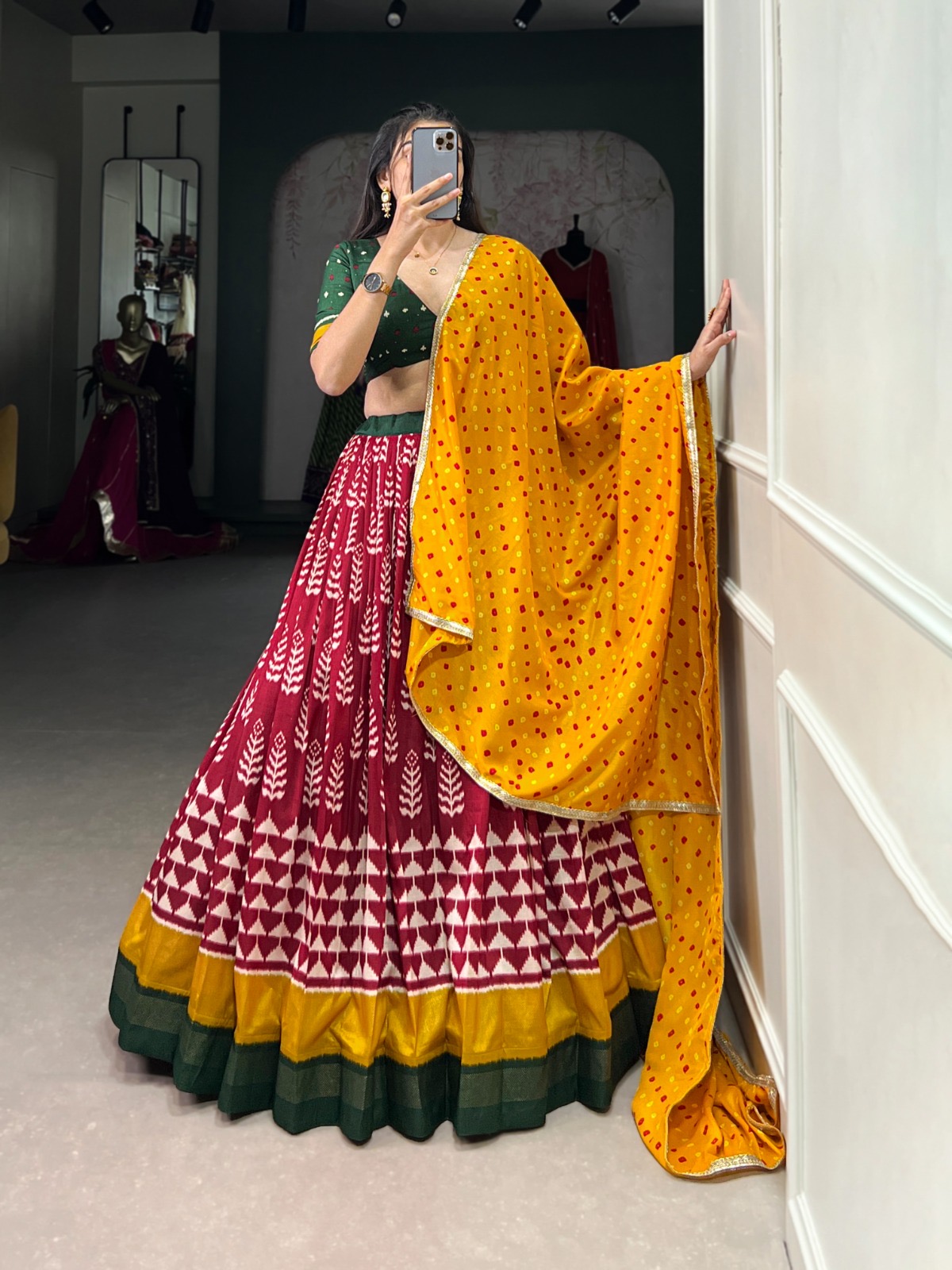 Lehenga Choli Tussar Silk