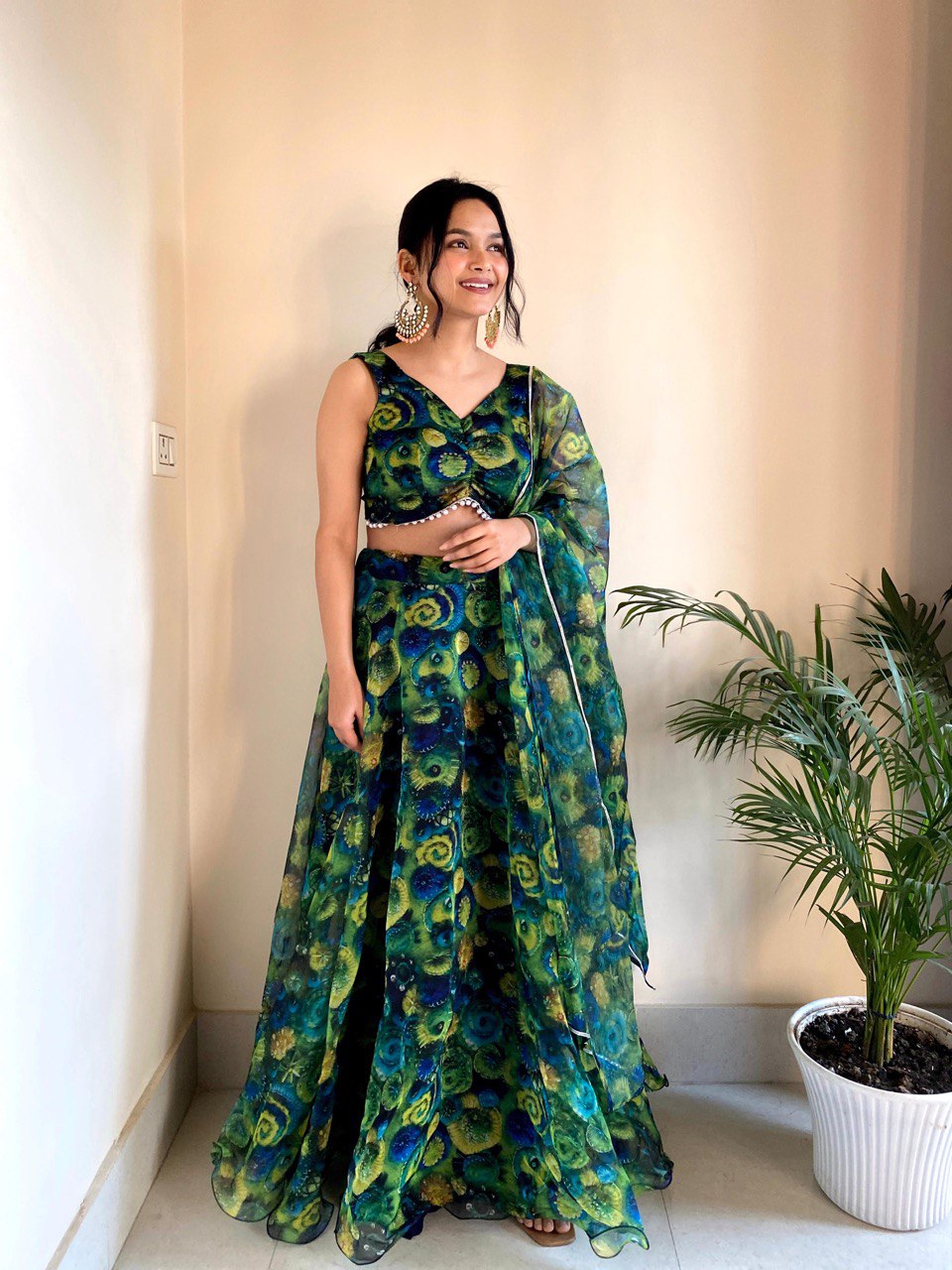 Lehenga Choli Pure Organza