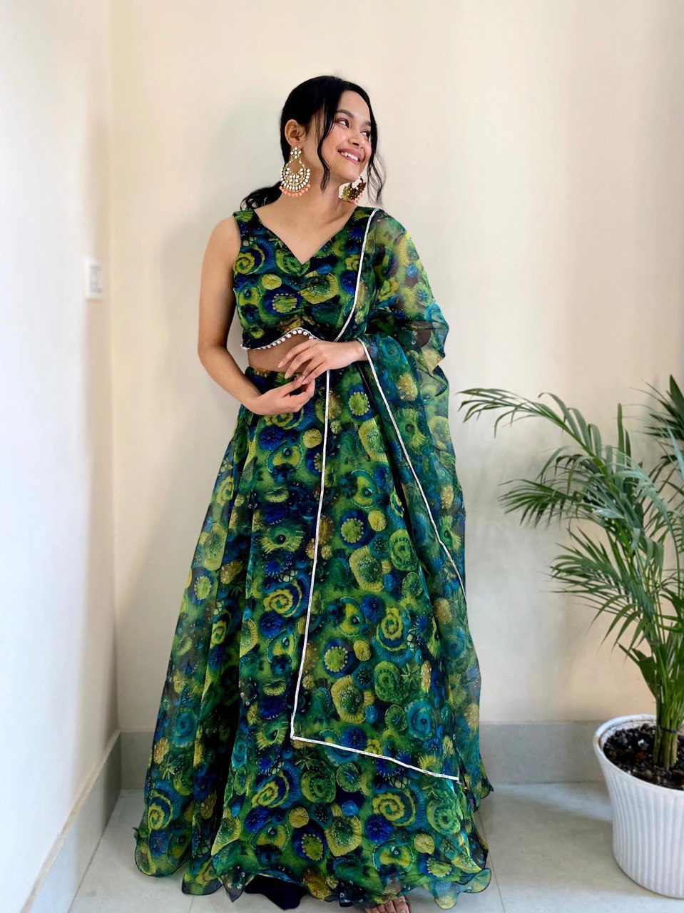Lehenga Choli Pure Organza - Image 3