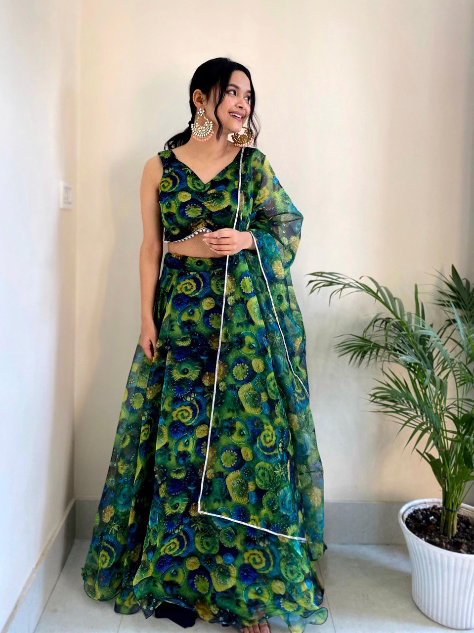 Lehenga Choli Pure Organza - Image 4