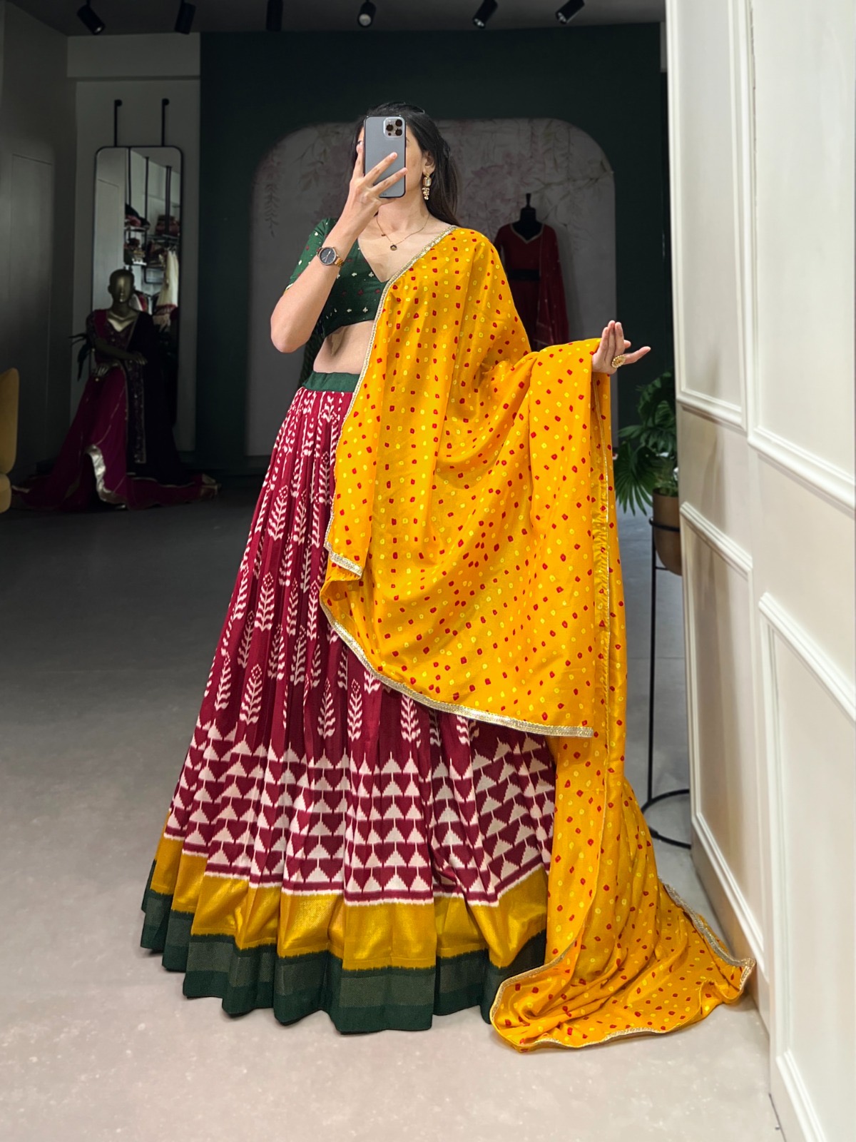 Lehenga Choli Tussar Silk - Image 5