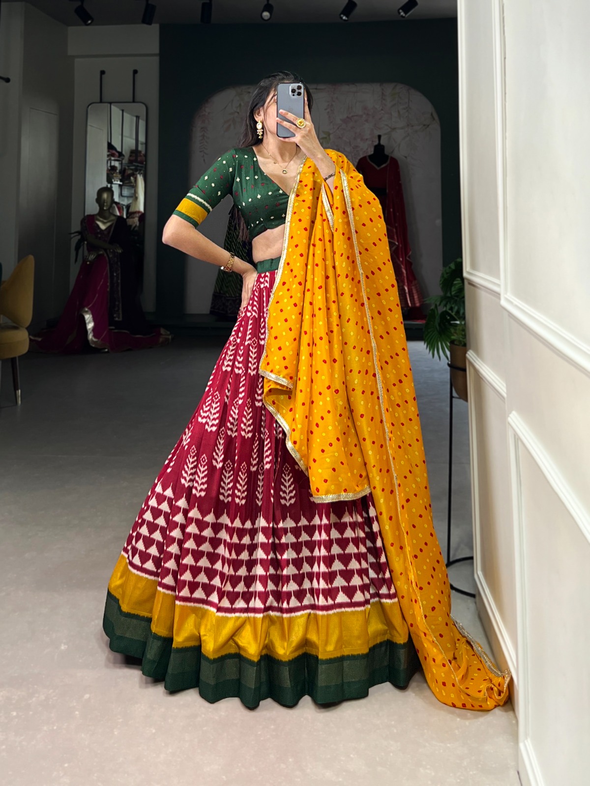 Lehenga Choli Tussar Silk - Image 3