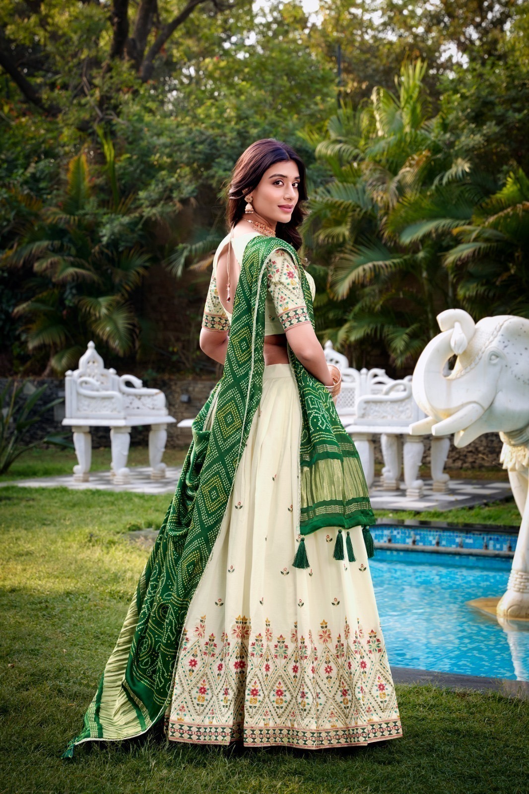 Lehenga Choli Khadi Cotton - Image 4