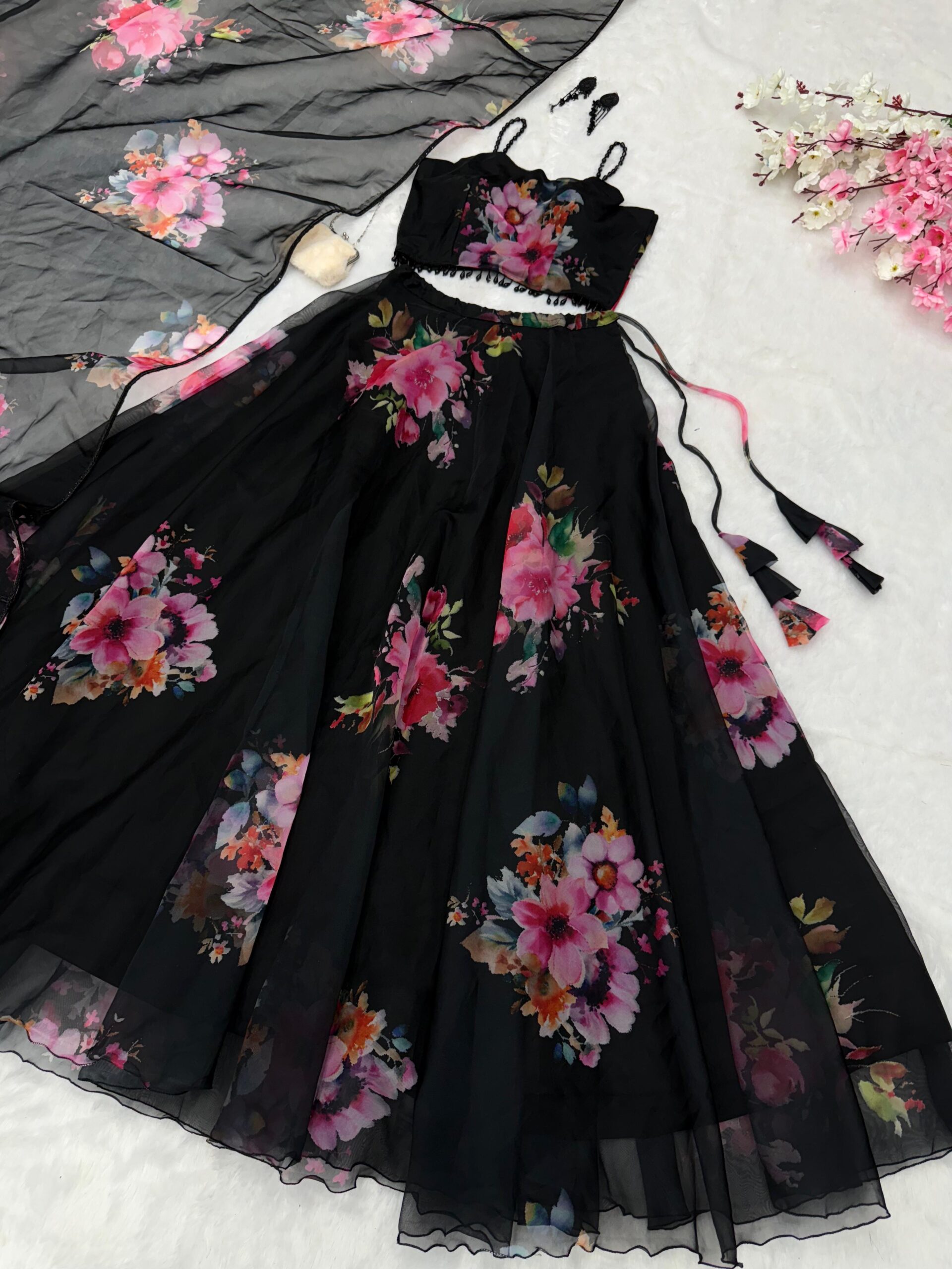Lehenga Choli Floral Printed