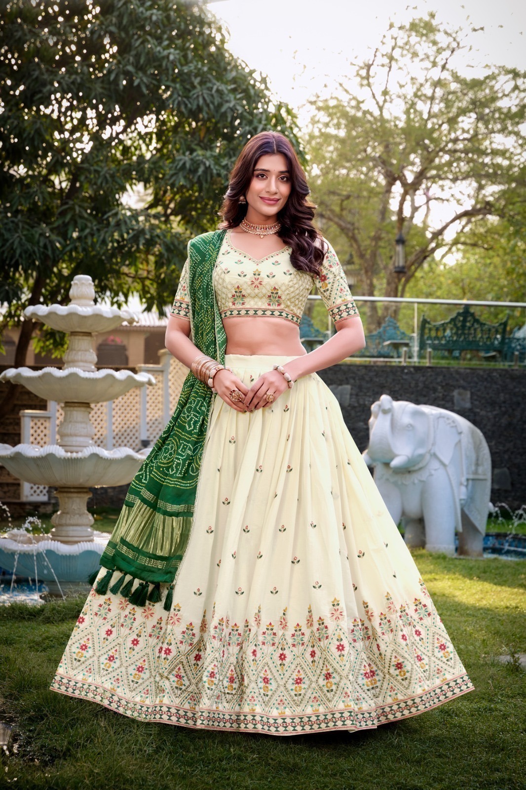 Lehenga Choli Khadi Cotton - Image 2