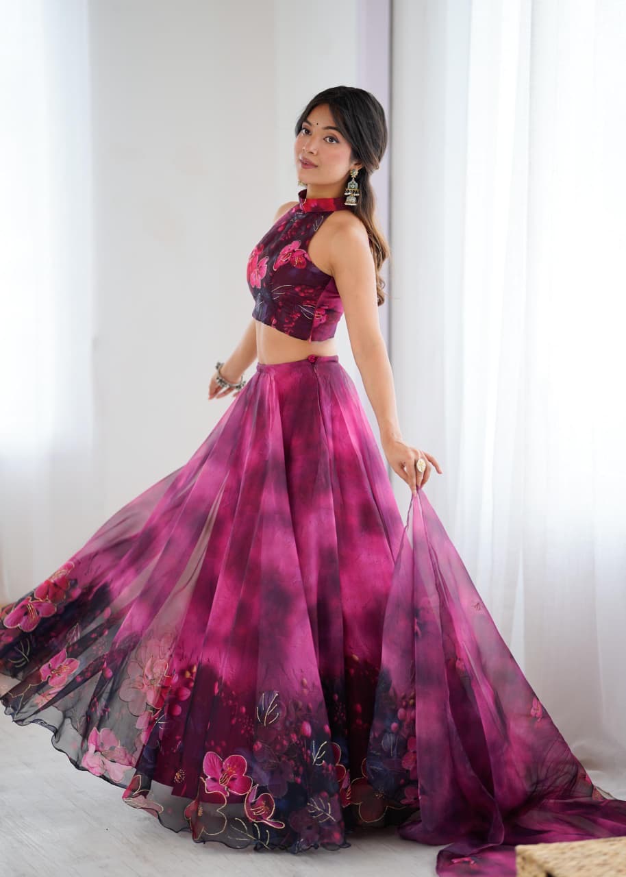 Organza Lehenga Choli - Image 3