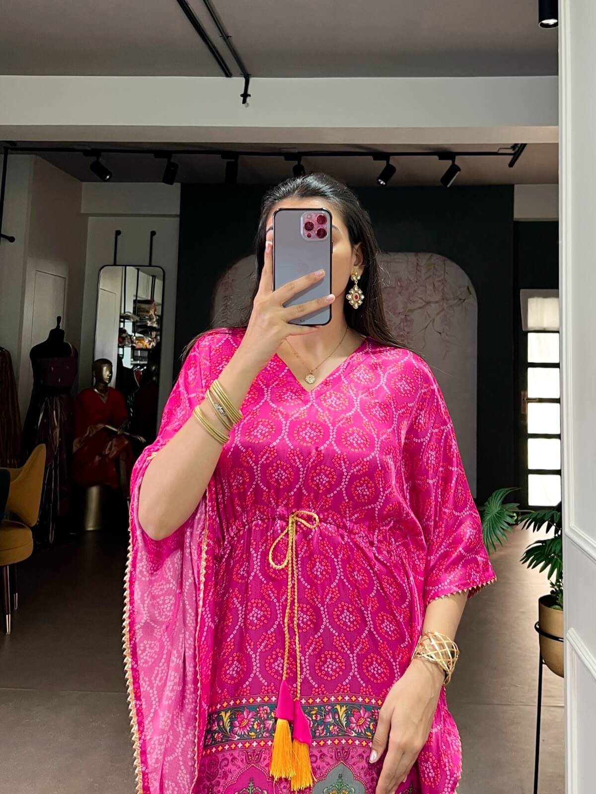 Kaftan Pure Gaji Silk Fabric - Image 2
